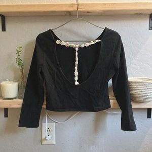 Black Crop Top